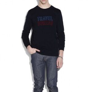 A.P.C Travel Bureau Crew Sweatshirt Dark Navy Size XS Unisex
